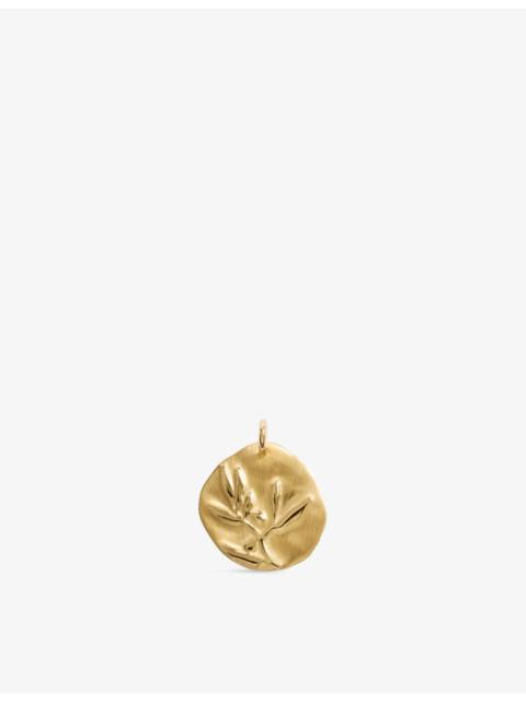 MONICA VINADER Peace 18ct Gold Vermeil Pendant