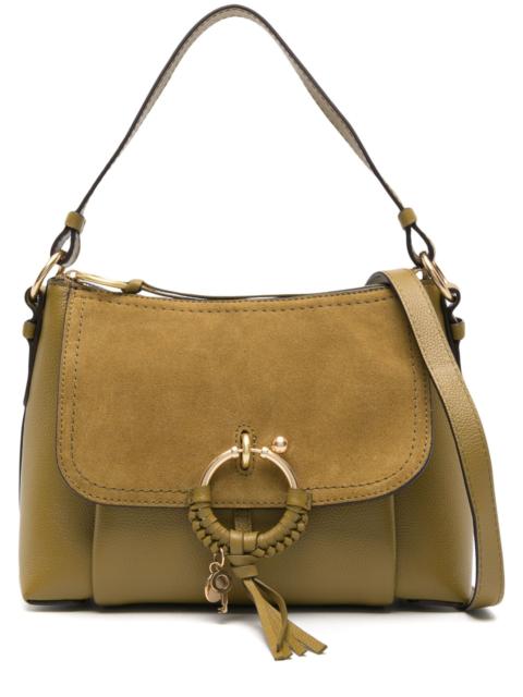 Green Small Joan Leather Crossbody Bag