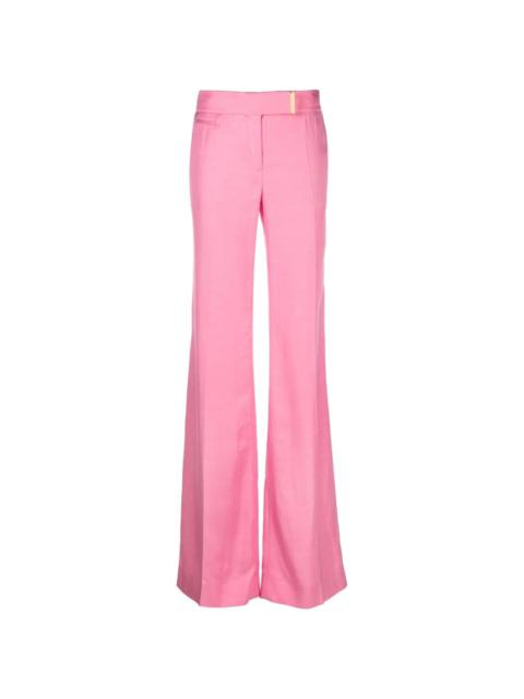 high-rise wide-leg trousers