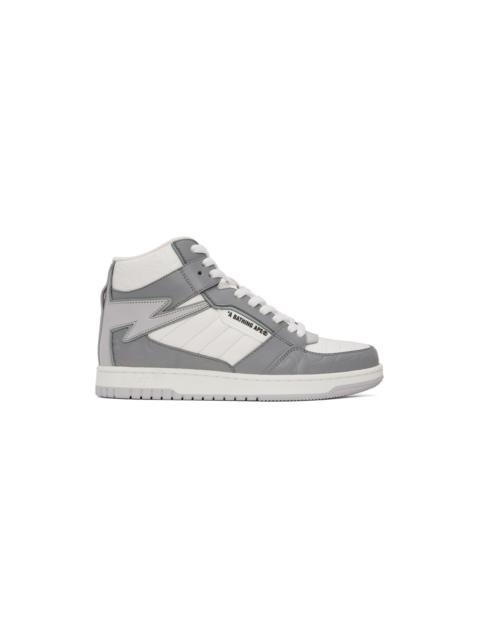 A BATHING APE® Gray & White STA 88 Mid #1 M1 Sneakers