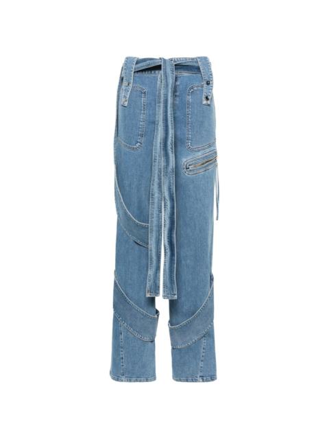 Blumarine low-rise straight-leg jeans
