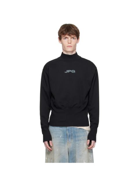 Jean Paul Gaultier Black Cropped Sweatshirt
