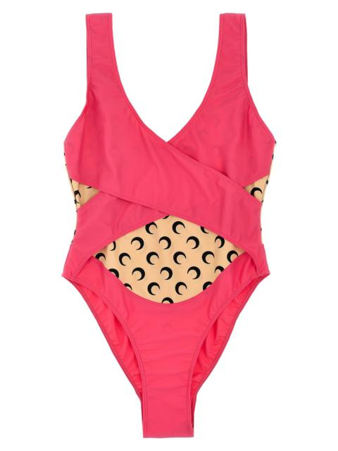 Marine Serre 'All Over Moon' one-piece swimsuit