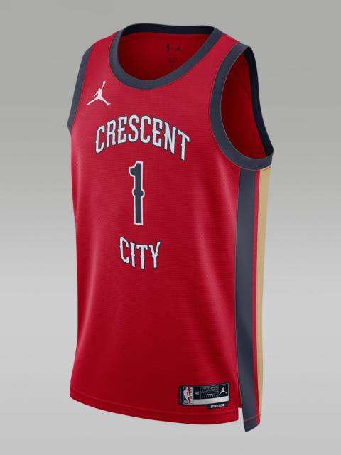Jordan Men's Zion Williamson New Orleans Pelicans 2023/24 Statement Edition Jordan Dri-FIT NBA Swingman Jer