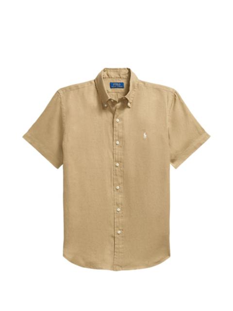 Polo Ralph Lauren embroidered custom linen shirt