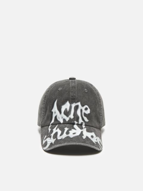 Acne Studios Gothic logo cap - Faded black