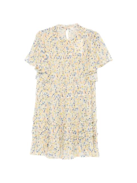 ULLA JOHNSON Rylan ruffled floral mini dress