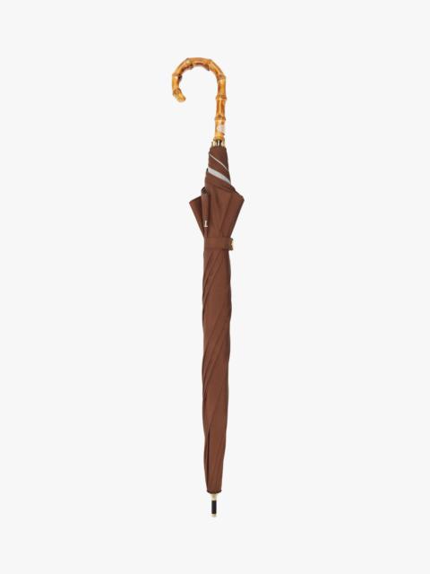 Mackintosh HERIOT DARK BROWN WHANGEE HANDLE STICK UMBRELLA | ACC-030