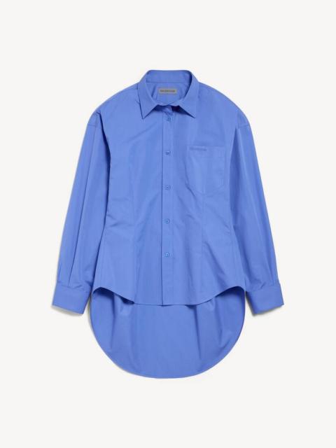 BALENCIAGA Women's Classic Shirt in Storm Blue