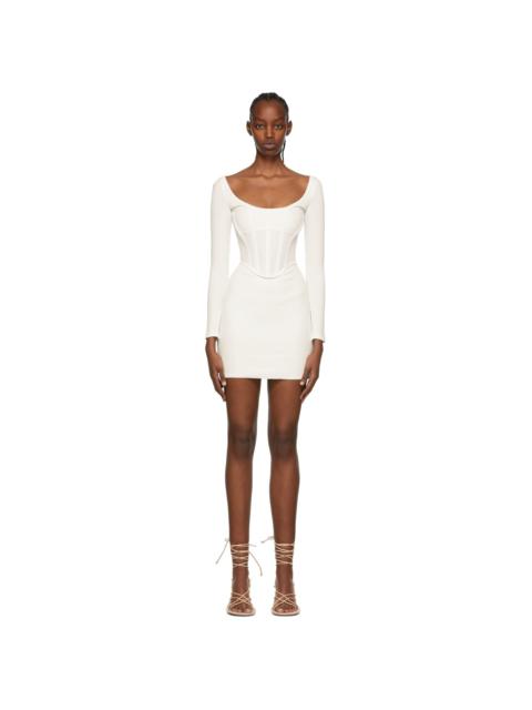 Dion Lee White Cotton Mini Dress