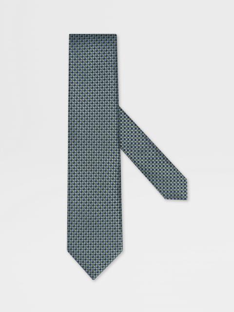 DARK GREEN SILK TIE