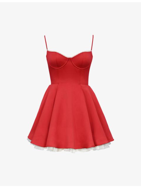 House of CB Minimoiselle Tulle Satin Mini Dress