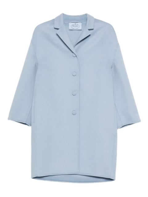Prada button-fastening collared coat