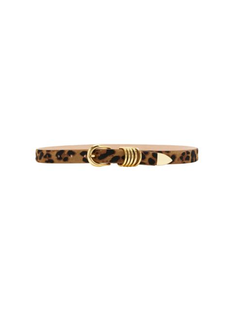 DÉHANCHE Hollyhock Leopard-Print Calf Hair Belt animal