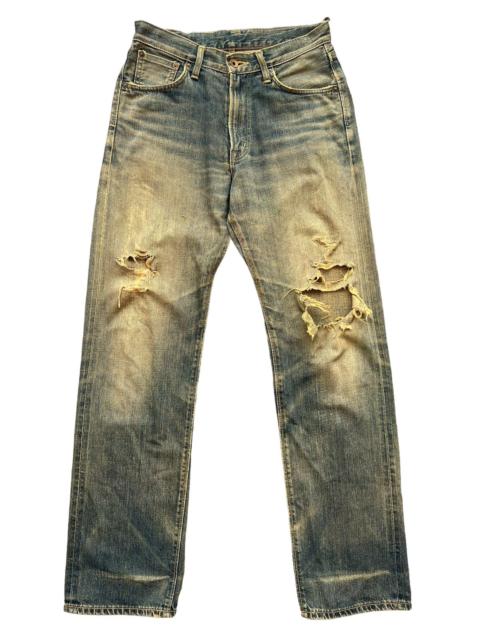 90s W< 再構築 Crash Denim Pants 90s W< 再構築 Crash Denim Pants