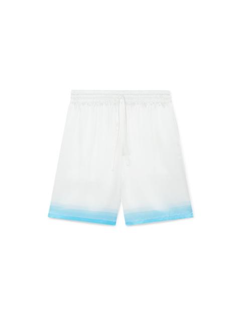 Palm Springs Icon Blue Silk Shorts
