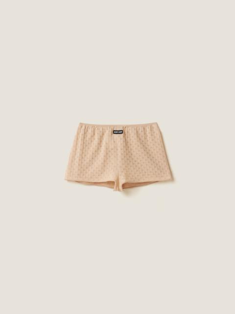 Miu Miu Cashmere and silk shorts