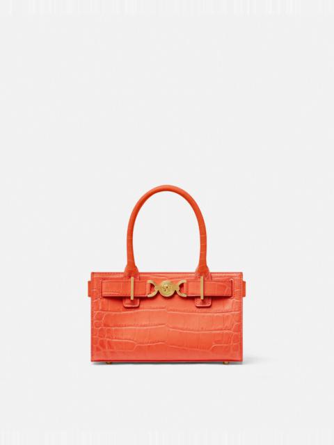 VERSACE Croc-Effect Medusa '95 Small Tote Bag