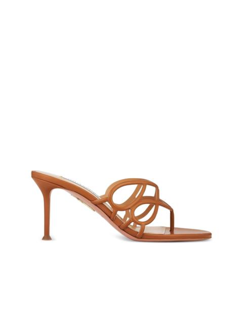AQUAZZURA Infinito 75MM leather sandals