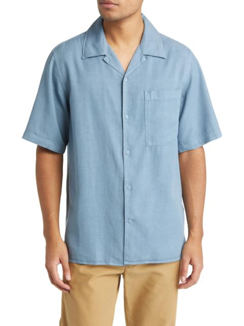 Julio 5029 Short Sleeve Lyocell & Linen Button-Up Camp Shirt