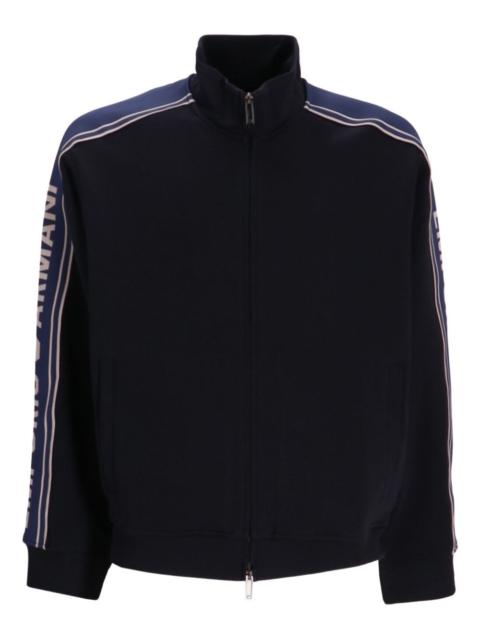 EMPORIO ARMANI logo-detail zip-up track jacket