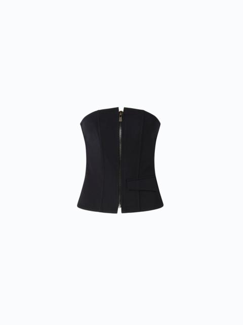 PINKO BUSTIER TOP WITH ZIP