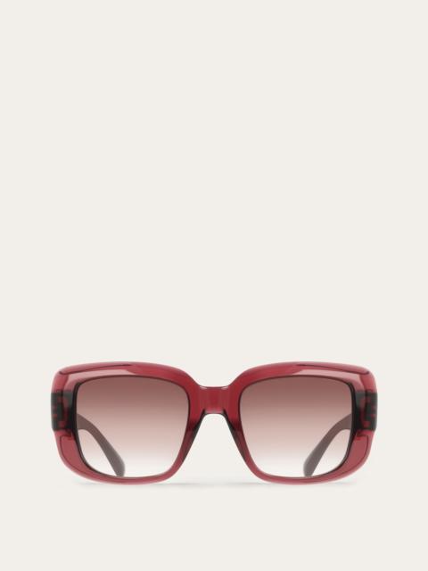 FERRAGAMO Rectangular frame sunglasses