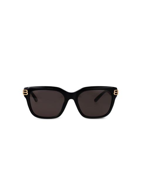 BALENCIAGA BB-logo square-frame sunglasses