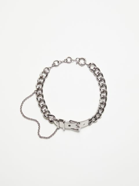 Acne Studios Buckle chain necklace - Silver
