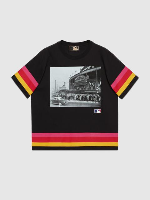GUCCI Stadium print cotton jersey