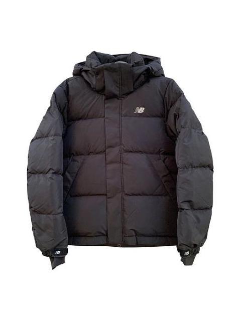 New Balance Windproof Warm Hooded Down Jacket 'Black' NPA4S061-BK