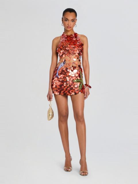RETROFÊTE DOROTHY EMBROIDERED DRESS
