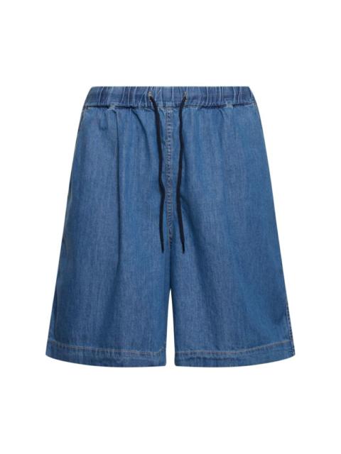 The Frankie Shop Cotton denim jogging shorts