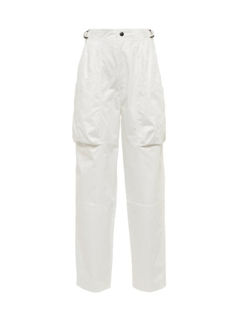 Isabel Marant Ferima high-rise tapered cotton pants