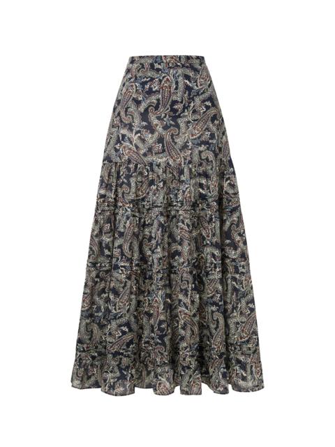 VERONICA BEARD HEATHERALYN PAISLEY MAXI SKIRT