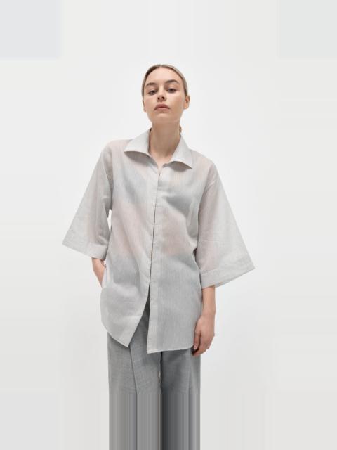 ST. AGNI Oversized Shirt - Sheer Stripe