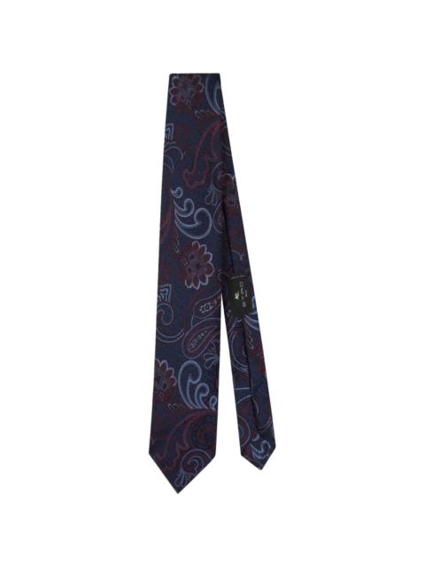 paisley-jacquard silk tie