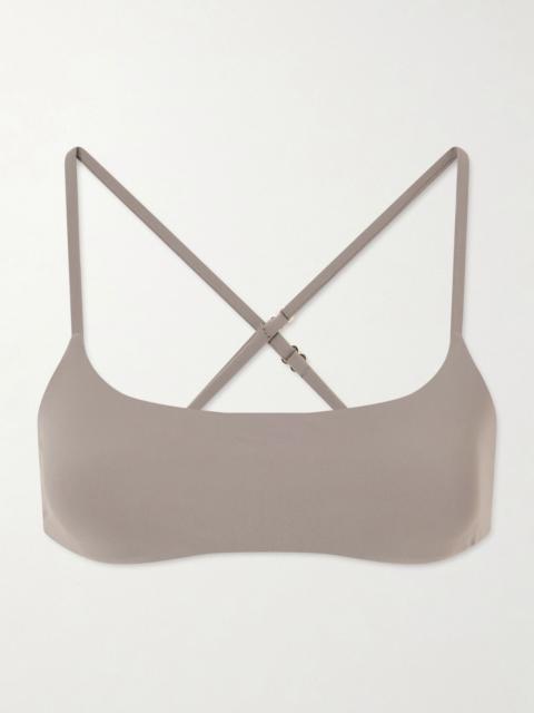 KIKI DE MONTPARNASSE Athletic bikini top Gray
