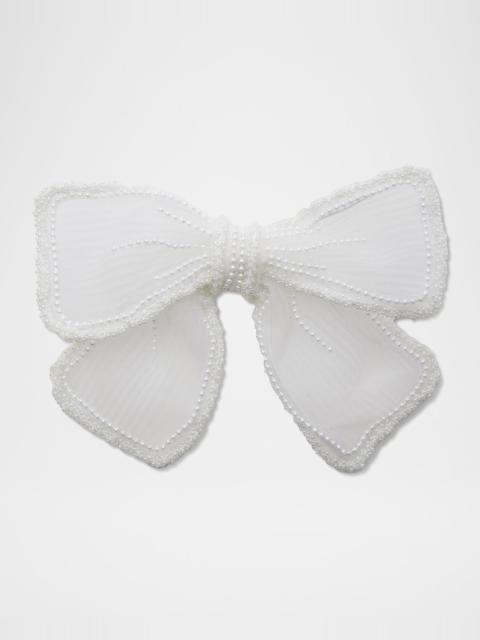 LELE SADOUGHI Mary Pearly Bow Barrette