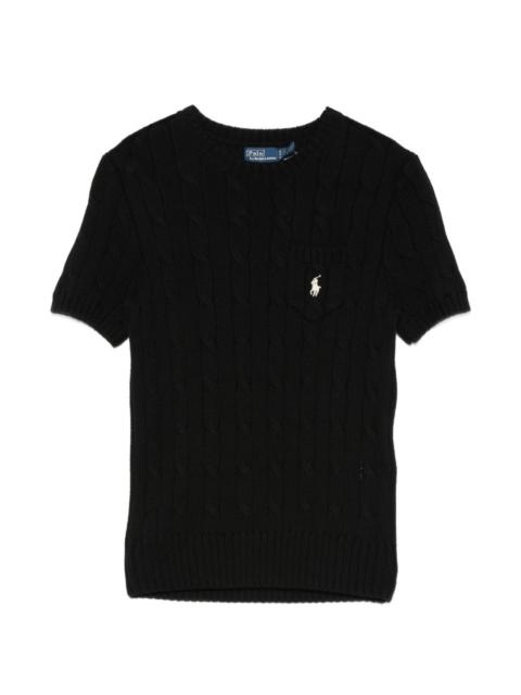 Polo Ralph Lauren cable-knit logo-embroidered sweater