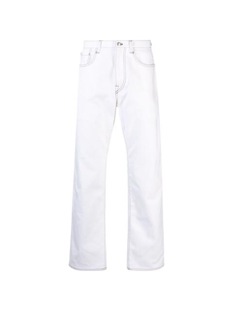 Paul Smith contrast-stitching straight-leg jeans