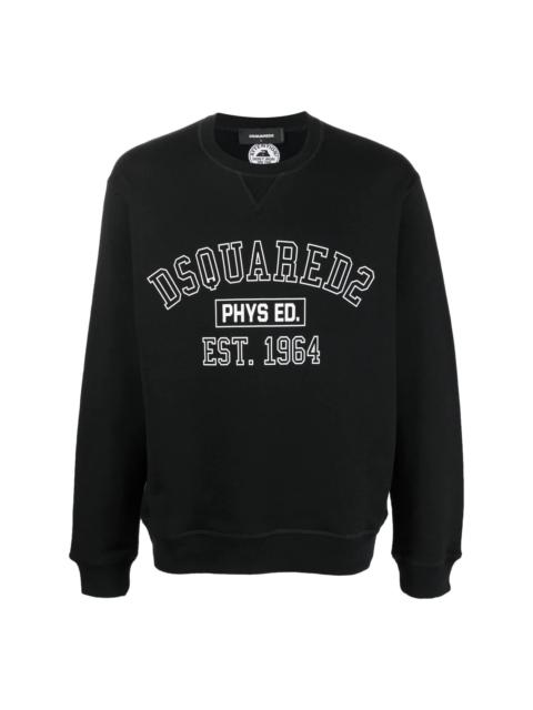 logo-print crew neck sweatshirt