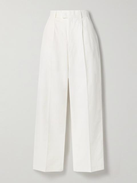 BETTTER Everest Pleated Cotton-twill Straight-leg Pants