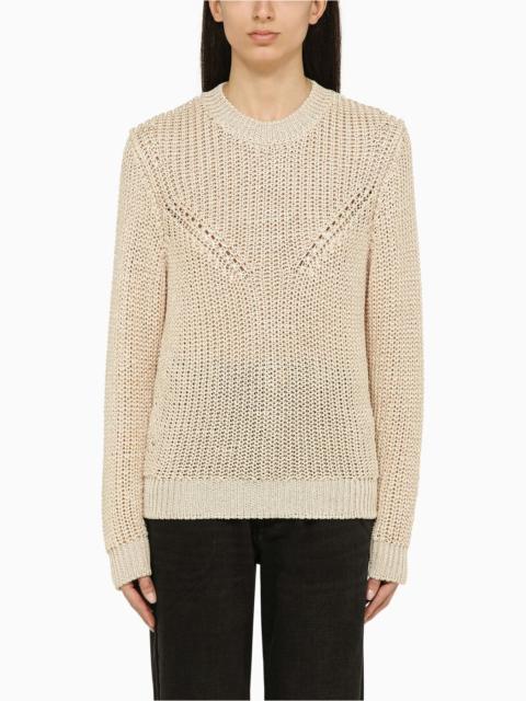 Isabel Marant Recycled polyester ecru crew-neck jumper