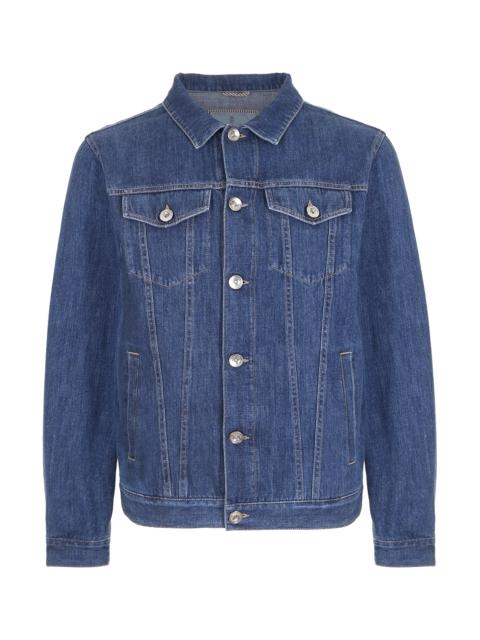 Brunello Cucinelli Western-Style Jacket "Medium Denim" BRUN2326
