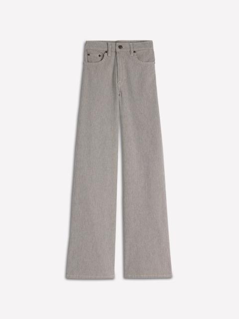 BODEN High Rise Wide Leg Jeans-Blue Stripe