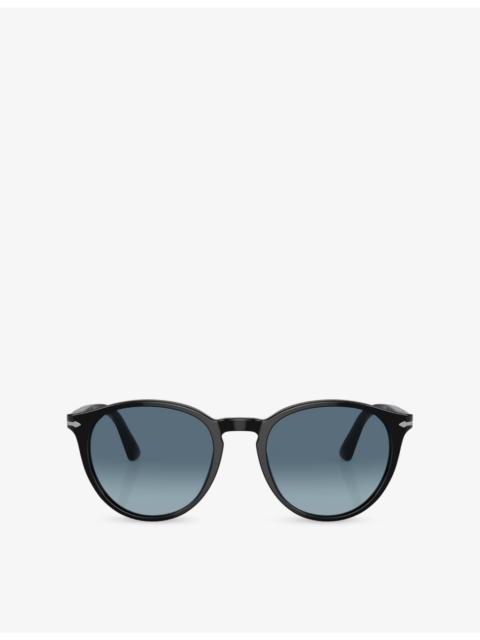Persol PO3152S Round-Frame Acetate Sunglasses