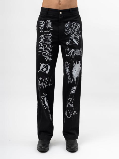 KIDILL Black Kidill Anarchy Work Pants