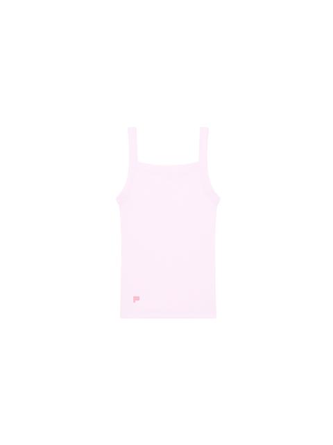 PANGAIA Womens Rib Square Neck Tank Top - Light Lilac