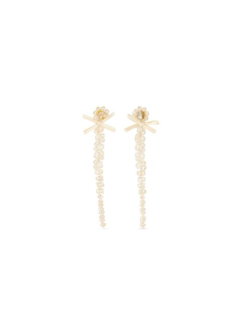 Simone Rocha Petite Bow Drip earrings